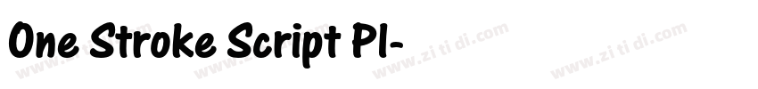 One Stroke Script Pl字体转换